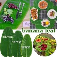 ราคา ใบตองปลอม S/M/L ใบตองพลาสติก แผ่นปูใบตองจำลอง ใบตองเสมือนจริง ใบตองเทียม ใบกล้วยจำลอง (27326813187)