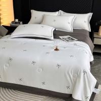 ราคา ชุดเครื่องนอนผ้าไหมไทย ผ้าฝ้าย นุ่ม โปร่ง ชุดเครื่องนอนผ้าไหมไทย 4 ชิ้น (43451716707)