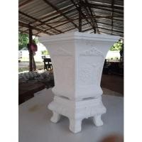 ราคา กระถางปูนโรมันหกเหลี่ยมทรงสูง รวมขาตั้ง กว้าขนาด31ซม. ราคาถูก (7496927704)