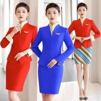 ราคา ชุดอาชีพเครื่องแบบแอร์โฮสเตสหญิงเครื่องแบบการบินไทยชุดทำงานร้านอาหารจีน (26636195068)