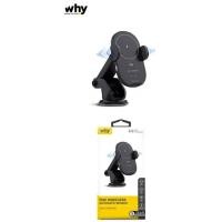 ราคา Why Holder อุปกรณ์ชาร์จไฟไร้สายในรถยนต์ แบบเซ็นเซอร์ สำหรับสมาร์ทโฟน รุ่นCC-3051 (24965716016)