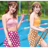ราคา บิกินี่ 3 สี ชุดว่ายน้ำ ลายจุด สวยใส น่ารัก ( เหลือง,ดำ, ชมพู ) (2354634846)