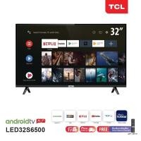 ราคา TCL ทีวี 32 นิ้ว Smart Android TV HD Wifi/Youtube/Nexflix+Free Voice Search remote รุ่น LED32S6500 (18013144075)