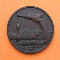 ราคา เหรียญ Fespic Games Bangkok 1999 เนื้อทองแดงรมดำ ขนาด 5 ซม. ผลิตน้อย หายากครับ พระเครื่อง วัตถุมงคล ของสะสม ของที่ระลึก (13831591456)