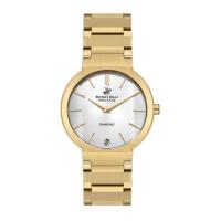 ราคา Beverly Hills Polo Club รุ่น BP3568X.120 Ladies' Stainless Steel Quartz Watch Gold 34mm. นาฬิกาข้อมือผู้หญิง (25170219066)