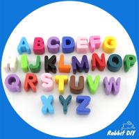 ราคา ลูกปัด ตัวอักษร ภาษาอังกฤษ A B C ขนาดใหญ่ สูง 2 ซม. รูร้อยใหญ่ 6 มม. เลือกตัวอักษรได้ ตัวอักษรคละสี (28633614173)