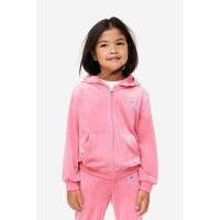 ราคา H&M(เอชแอนด์เอ็ม) เสื้อฮู้ดซิปเวลูร์ เด็กผู้หญิง 1202230_10 (29475644744)