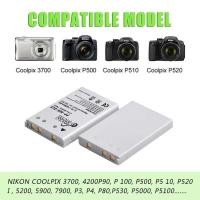 ราคา ❤️ แบตเตอรี่กล้องดิจิตอลดองพาวเวอร์สำหรับ Nikon COOLPIX P80 P90 P100 P500 P510 P520 En-El5 Enel (26780748102)