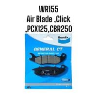ราคา ผ้าเบรคหน้า Bendix WR155/ HONDA Air Blade , Click , PCX125 , CBR250 (25127845275)