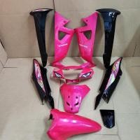 ราคา ชุดสี wave100s u box สีชมพู309ท้ายดำ เฟรมรถ เวฟ100s ยูบ็อก ยกชุด10ชิ้น ไม่มีชิ้นดำด้าน (23683997705)