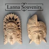 ราคา ป้ายติดหน้าห้องน้ำ ไม้แกะสลักรูปหน้า ชาย/หญิง (41610438846)