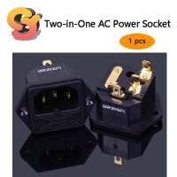 ราคา [อุปทานพร้อมสต็อก] 1ชิ้นทองแดงทองแดงทั้งหมดไข้ทอง-หุ้มสอง-ใน-หนึ่ง เครื่องปรับอากาศ ปลั๊กไฟที่มีผู้ถือฟิวส์เพาเวอร์แอมป์หาง (43955841675)