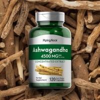 ราคา PipingRock Ashwagandha 4,500 mg. (120Capsules) โสมอินเดีย (16252732268)
