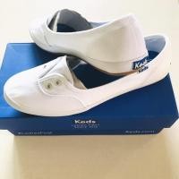 ราคา Keds ของแท้100% รองเท้าผ้าใบทรงบัลเล่ต์สีขาว รองเท้าลำลอง พร้อมกล่อง สภาพใหม่มากก✨ (12115308966)