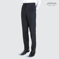 ราคา ARROW กางเกงสแล็ค มีจีบ สีดำ ทรง COMFORT FIT MSCC8A4 (19996309231)
