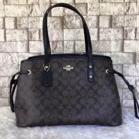ราคา COACH F34605 ทรงถังหูรูด สีน้ำตาลเข้ม (323207788)