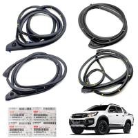 ราคา ชุดยางขอบประตู หน้า+หลัง ขวา+ซ้าย 4 ชิ้น ของแท้ สีดำ สำหรับ Isuzu D-Max Hi-Lander V-Cross 2WD 4WD ปี 2012-2019 (6324267301)