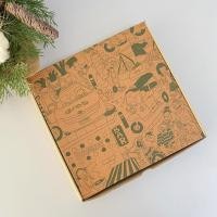 ราคา กล่องคุกกี้/Pizza box กล่องพิซซ่า ขนาด 10 นิ้ว (10 x 10 x 1.5 นิ้ว)- 50 กล่อง/แพ็ค (9315671128)