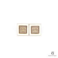 ราคา [ของแท้] NEW CHANEL CC SQUARE EARRING PEARL GOLD GHW มีใบรับประกัน ตรวจสอบได้ทุกใบ ✅ (28107373065)