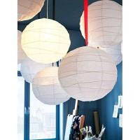 ราคา IKEA โคมไฟอิเกีย REGOLIT เรกูลลีทโป๊ะโคมแขวนเพดาน, ขาว/ผลิตด้วยมือ, 45 ซม. (11898228422)