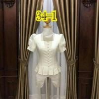 ราคา เสื้อไหมลาว แบบแขนสั่น เข้ารูปสวยน่ารัก สีขาวงาช้าง (7043846951)