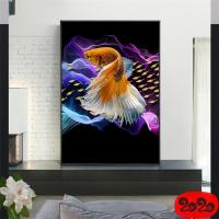 ราคา รูปภาพตกแต่งบ้าน ภาพปลามงคล ขนาด50x70cm. ภาพลายปลา ภาพวาดผ้าใบ ภาพวาดตกแต่งผนัง ภาพติดผนัง (25123059346)