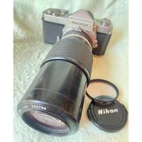 ราคา กล้องฟิล์ม Nikon Nikomat พร้อมเลนส์ Nikon zoom 80-200mm. 1:4.5 มือ2 จากญี่ปุ่น (27919681237)