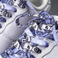 ราคา [จัดส่งรวดเร็ว]1 คู่สีฟ้าสีม่วงมะม่วงหิมพานต์ดอกไม้รองเท้า Laces Creative Gradient พิมพ์เชือกผูกรองเท้าสําหรับเด็กผู้ใหญ่ 120/140 ซม. (28122235677)