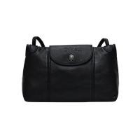 ราคา Used✨Longchamp Le Pliage Cuir mini Crossbody สีดำ ของแท้ (25869220783)