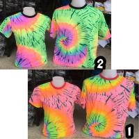 ราคา เสื้อมัดย้อมพิมพ์ลายสีนีออน ปาร์ตี้เรืองแสง งานสีสะท้อน (4533205514)