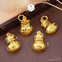 ราคา จี้ถุงทอง 1 กรัม ทองคำแท้ 96.5% จี้ทองแท้ขายได้ จำนำได้ มีใบรับประกัน (8111587204)