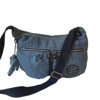 ราคา Kipling กระเป๋าสะพายสีเทา กระเป๋ามือสอง (21795887928)