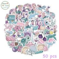 ราคา สติ๊กเกอร์ นางเงือก 225 เจ้าหญิง 50ชิ้น น้องน่ารักมาก ปลา ทะเล baby shark เด็ก Mermaid เงือก เบบี้ชาร์ค ariel แอเรียล (21331208061)