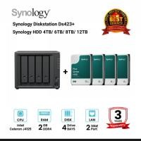 ราคา Synology DiskStation DS423+ 4-Bay NAS + 2 x Synology HDD 4TB/6TB/8TB/12TB (27854488727)