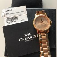 ราคา นาฬิกา Coach แท้ พร้อมกล่อง สีโรสโกลด์ (6217918664)