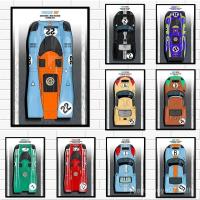 ราคา 1966 Ford GT40 Le Mans Vintage racing โปสเตอร์-Canvas Wall Art สําหรับตกแต่งบ้าน LLZZ (40310737015)