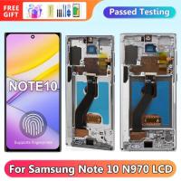 ราคา 100% ทดสอบหมายเหตุ 10 จอแสดงผล,สําหรับ Samsung หมายเหตุ 10 N970 SM-N970F SM-N9700 จอแสดงผล LCD Touch Screen Digitizer กรอบ (28539391804)