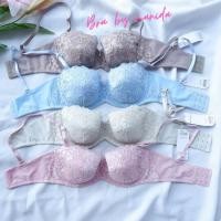ราคา WIENNA BRA ชุดชั้นในเวียนนา เสื้อชั้นในลูกไม้ ถอดสายบ่าได้ ทรงเกาะอก ราคา 950.- (22484601958)