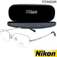 ราคา Nikon แว่นตา รุ่น NC-3207 C-3 สีเงิน กรอบแว่นตา Eyeglass frame ( สำหรับตัดเลนส์ ) วัสดุ ไทเทเนียม Titanium ขาข้อต่อ (1313170841)