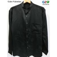 ราคา Calro Valentino แท้ เสื้อเชิ๊ตแขนยาวคอจีนสีดำ (1108941078)