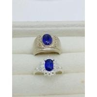 ราคา งานออเดอร์แหวนคู่ พลอยไพลิน เงินแท้ 925 จากจันทบุรี (18414372862)