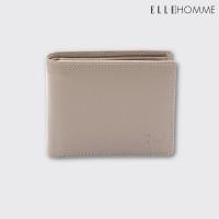 ราคา ELLE HOMME กระเป๋าสตางค์หนังวัวแท้ แบบพับสั้น ช่องสอดบัตร 12 ช่อง สีเทาอ่อน รุ่น W8W003 (22677626670)