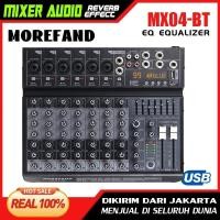 ราคา Morefand Audio Mixer - DJ4/6/8 Professional 4 Channels รองรับ Bluetooth USB MP3 Amplifier - ไร้สาย (26413354794)