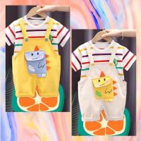 ราคา พร้อมส่งจากไทยชุดเอี้ยมเด็ก ชุดเอี้ยมเด็กผู้ชายผู้หญิง เสื้อสีรุ้ง+กางเกงเอี้ยม เสื้อผ้าเด็กไซส์80-110 (22977258676)