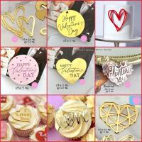 ราคา ป้ายปักเค้กวาเลนไทน์ ป้ายปักเค้กหัวใจ ป้ายหัวใจอะคริลิค ขนาดเล็ก/แบบเหรียญ (24261916182)