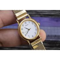 ราคา นาฬิกา Vintage มือสองญี่ปุ่น Seiko 7321 6070 White Dial ผู้หญิง ระบบ Quartz รูปไข่ 23mm ใช้งานได้ปกติ (28268149380)
