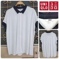 ราคา Uniqlo เสื้อคอปกเชิ้ต มือสองสภาพนางฟ้า (3819234468)
