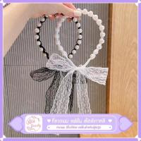 ราคา ที่คาดผมมุก ที่คาดผมมุกเม็ดใหญ่ ริบบิ้นลูกไม้ผูกได้ (12670461141)