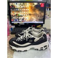 ราคา รองเท้ามือสองของแท้ Skechers D’Lites Size 37/23cm. สีขาวดำ (25310723240)