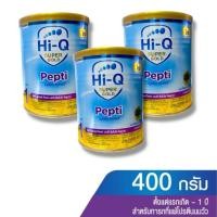 ราคา (แพ็ค 3กระป๋อง) Hi-Q Pepti เปปติ อาหารสำหรับทารกที่แพ้โปรตีนนมวัว ขนาด 400 กรัม (4093599138)